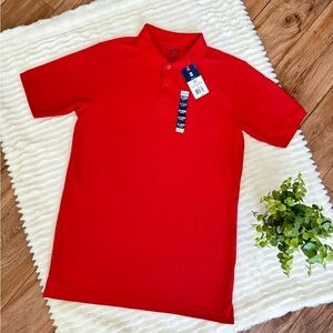 Izod ,Red Men's Polo Shirt, size LX juvenile New